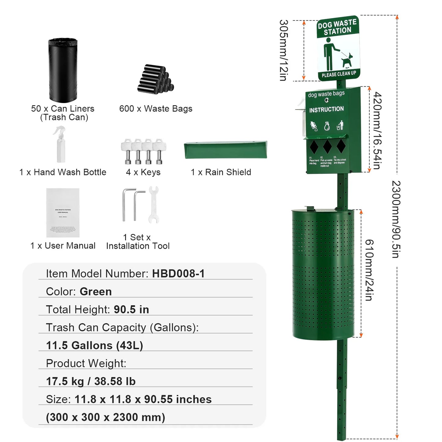 Dog Waste Disposal Station