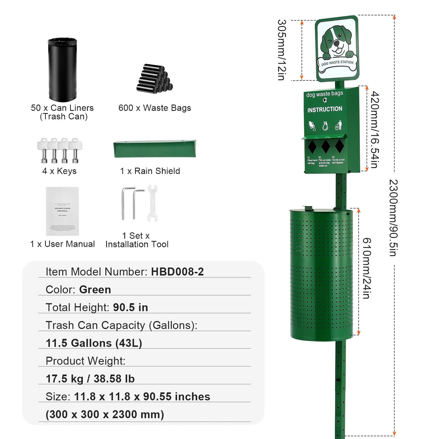 Dog Waste Disposal Station