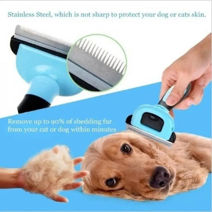 Double-Sided Pet Grooming Rake