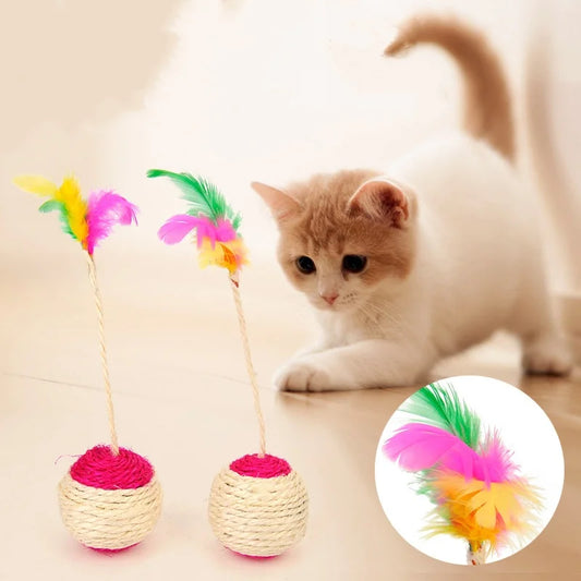Sisal Feather Cat Toy