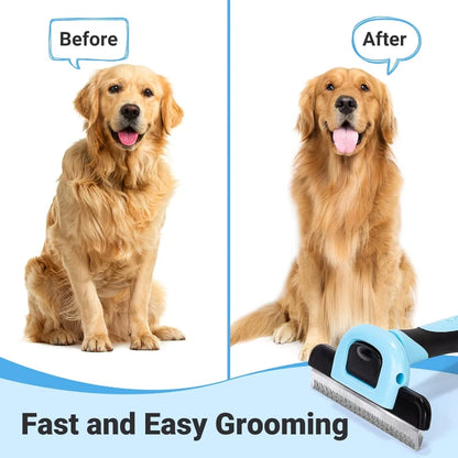 Double-Sided Pet Grooming Rake