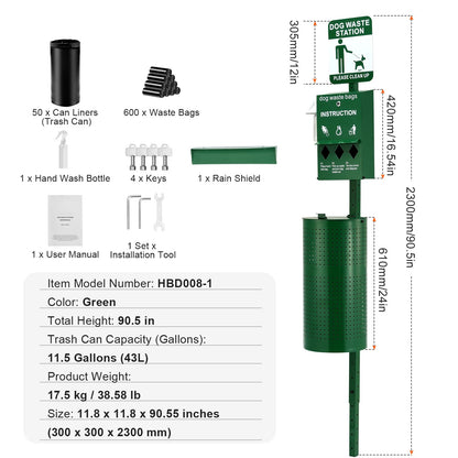 Dog Waste Disposal Station