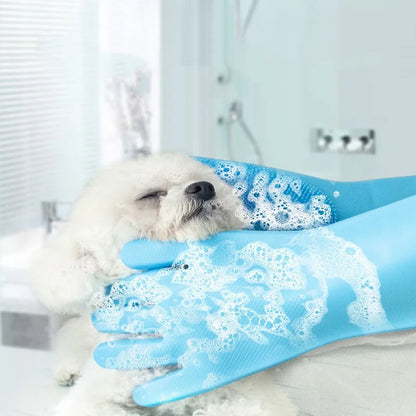 Silicone Pet Bath Gloves