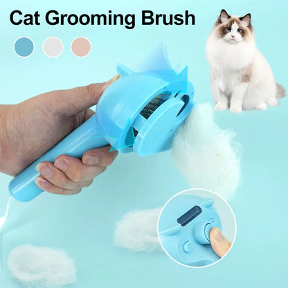 Self-Cleaning Electric Pet Brush