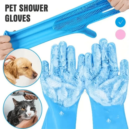 Silicone Pet Bath Gloves